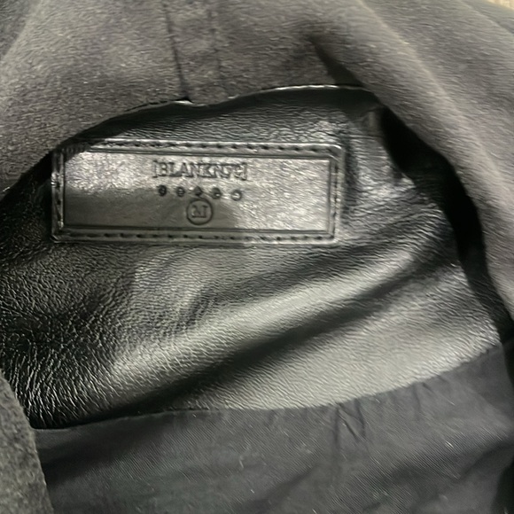 Blank NYC Black Faux Leather Suede Side Zip Jacket - Picture 4 of 6